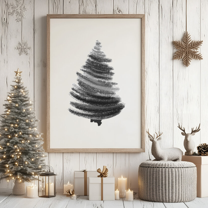Poster | Kerstboom | Exclusief lijst | Diverse formaten