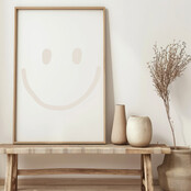 Poster | Smile Beige | Exclusief lijst | Diverse formaten