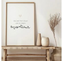 Poster | Stuur avontuur | Exclusief lijst | Diverse formaten