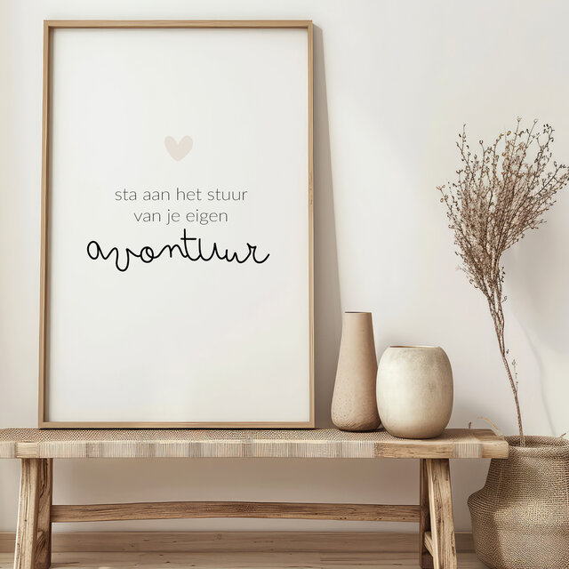 Poster | Stuur avontuur | Exclusief lijst | Diverse formaten