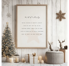 Poster |  XMAS Lichtjes | Exclusief lijst | Diverse formaten