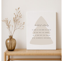 Op maat gemaakt Canvas | Kerstwens |  Diverse formaten