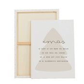 Op maat gemaakt Canvas | Kerstwens |  Diverse formaten