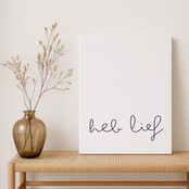 Op maat gemaakt Canvas | Heb lief |  Diverse formaten