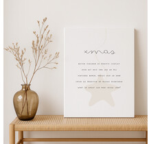 Op maat gemaakt Canvas | Xmas Gedicht |  Diverse formaten