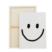 Op maat gemaakt Canvas | Smile Zwart |  Diverse formaten