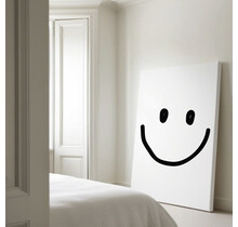 Op maat gemaakt Canvas | Smile Zwart |  Diverse formaten
