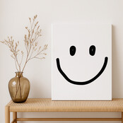 Op maat gemaakt Canvas | Smile Zwart |  Diverse formaten