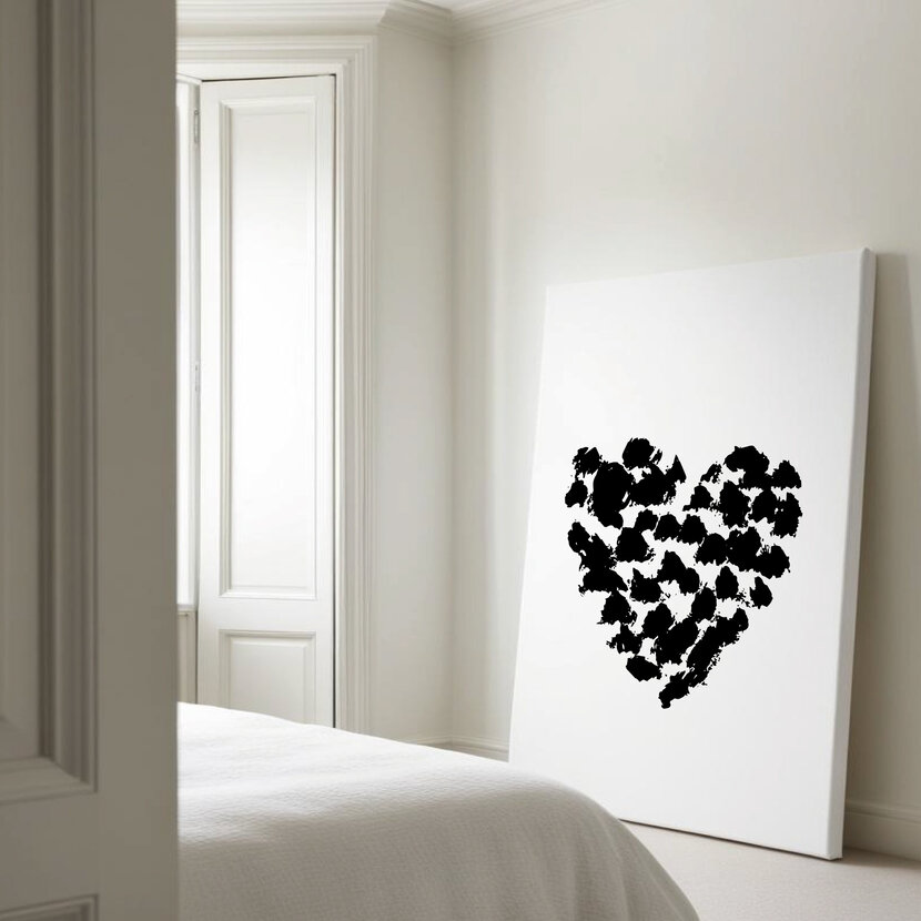 Op maat gemaakt Canvas | Inked Heart |  Diverse formaten