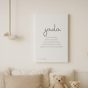 Op maat gemaakt Canvas | Hartendief + Naam |  Diverse formaten