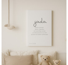 Op maat gemaakt Canvas | Hartendief + Naam |  Diverse formaten