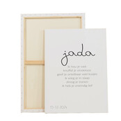 Op maat gemaakt Canvas | Hou je vast + Naam |  Diverse formaten