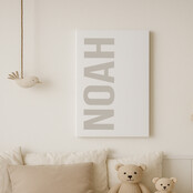 Op maat gemaakt Canvas |  Naam Taupe Grey  |  Diverse formaten