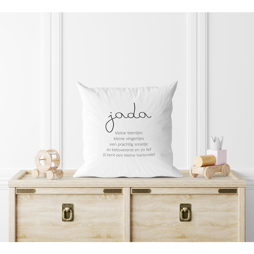 Kussen | Naamkussen Hartendief | 45 x 45 CM