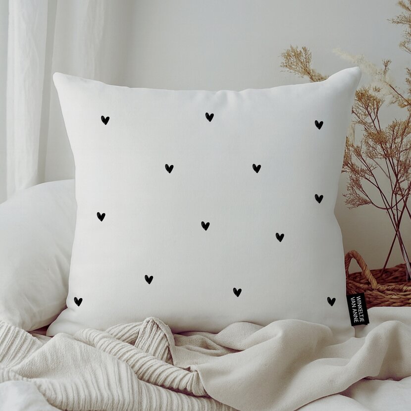 Kussen | Mini hartjes | 45 x 45 CM