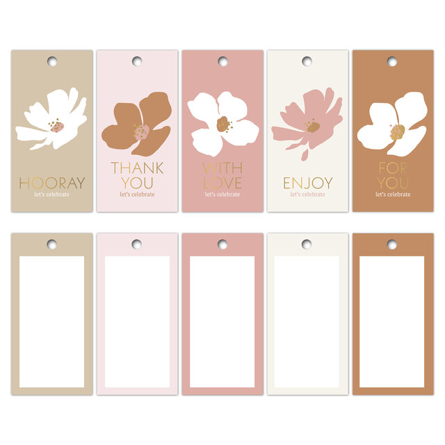 Cadeaulabel set | Flowers