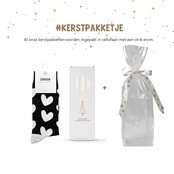Kerstpakket | Sokken en kaarsen | In cellofaan