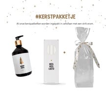 Kerstpakket | Handzeep en kaarsen | In cellofaan