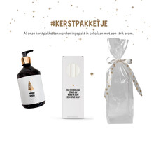 Kerstpakket | Handzeep en kaarsen | In cellofaan