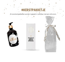 Kerstpakket | Handzeep en kaarsen | In cellofaan