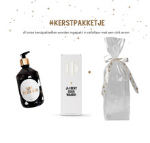 Kerstpakket | Handzeep en kaarsen | In cellofaan