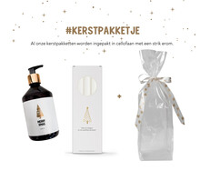 Kerstpakket | Handzeep en kaarsen | In cellofaan