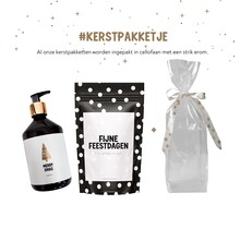 Kerstpakket | Handzeep en snoepjes | In cellofaan