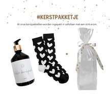 Kerstpakket | Handzeep en sokken | In cellofaan