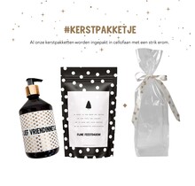 Kerstpakket | Handzeep en snoepjes | In cellofaan