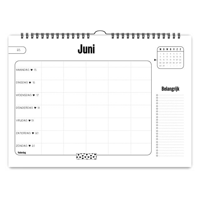 Familieplanner 2026 | A4 | Met gratis stickervel