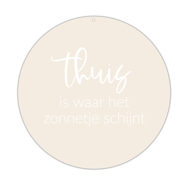 Roundie |  Muurcirkel | Thuis | Licht beige Roundie |  Muurcirkel | Thuis | Licht beige