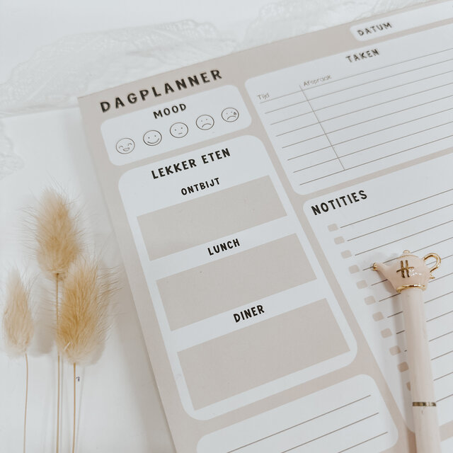 Dagplanner | A4 | Extra dik | Voor al je dagelijkse to do's