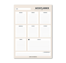 Weekplanner | A4 formaat | Plan je taken