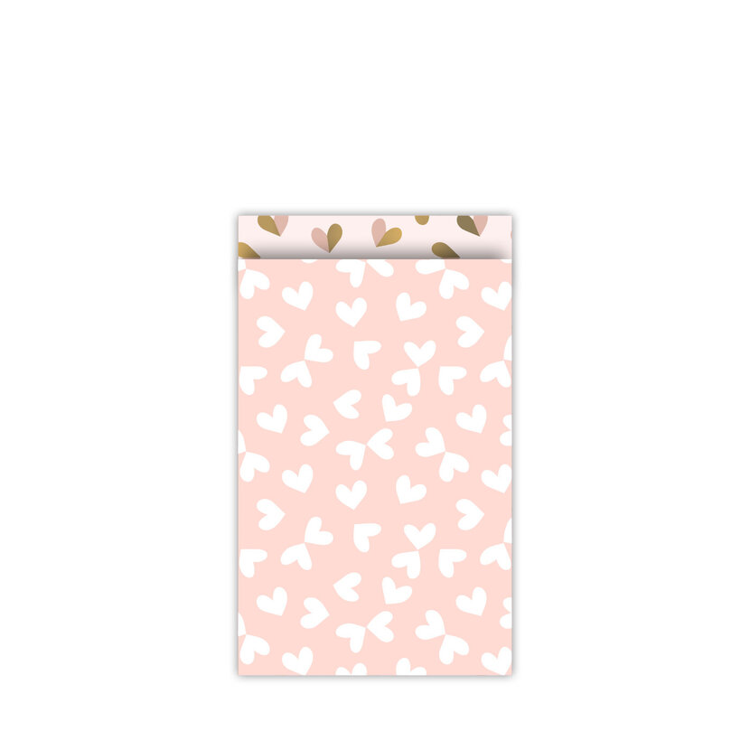 Kadozakjes | Pink Hearts | Per 5 stuks