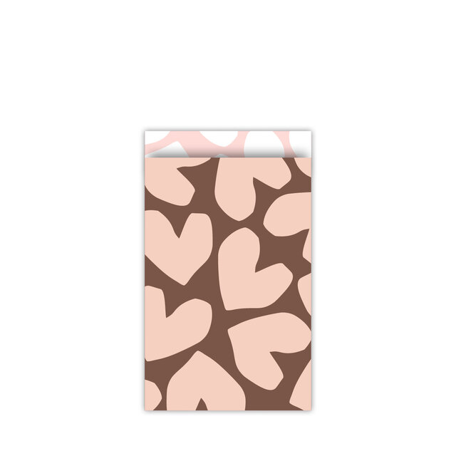 Kadozakjes | Nude Big Hearts | Per 5 stuks