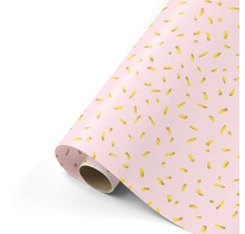 Rol inpakpapier | Confetti Goud Geel | 3 meter