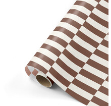 Rol inpakpapier | Blocks Brown | 3 meter