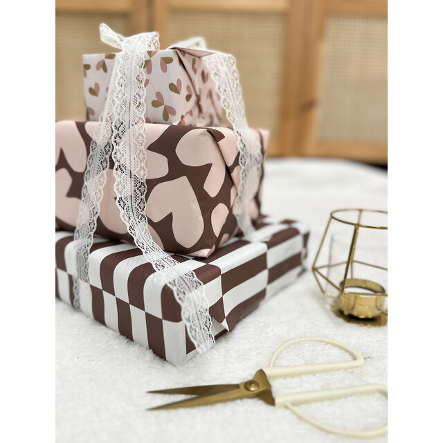 Rol inpakpapier | Double Hearts | 3 meter