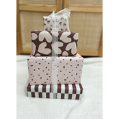 Rol inpakpapier | Blocks Brown | 3 meter