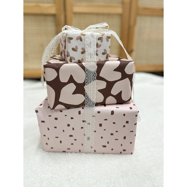 Rol inpakpapier | Flocks Bruin | 3 meter