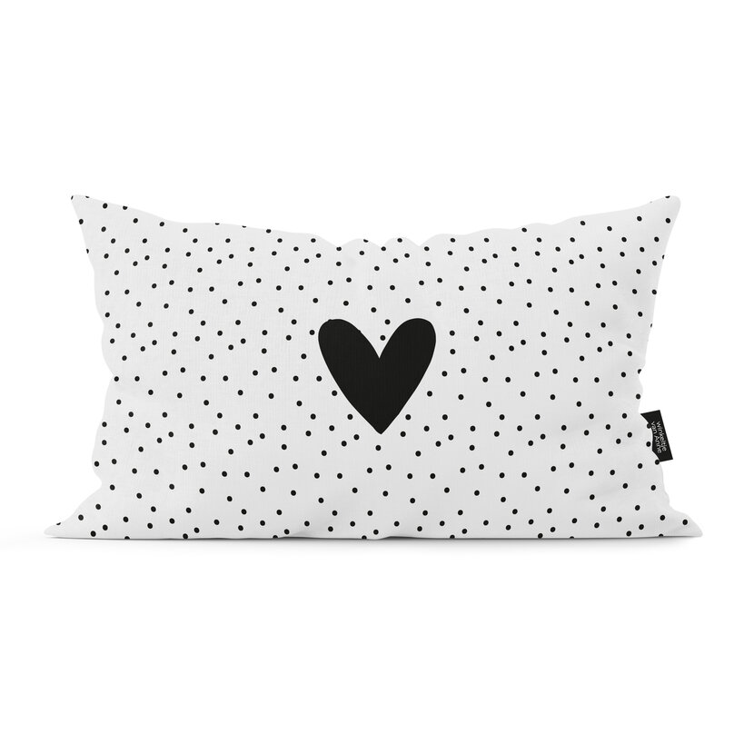 Buitenkussen | XXL | 60 x 40 CM | Hart dots