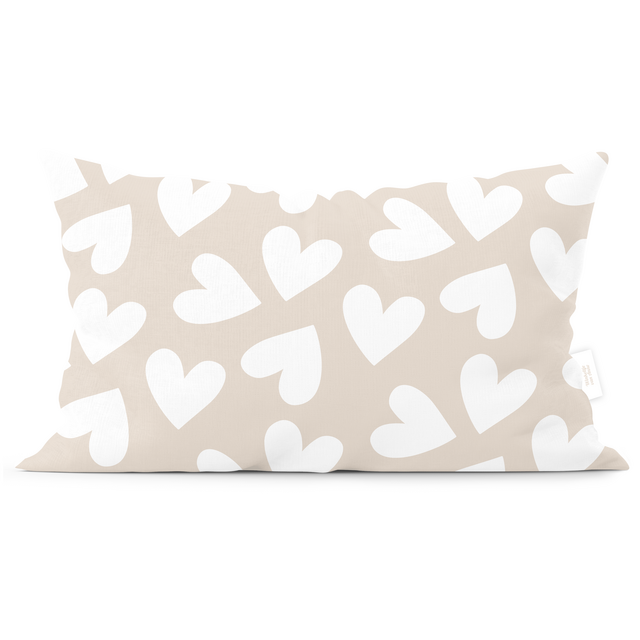 Buitenkussen | XXL | 60 x 40 CM | Nude Hearts