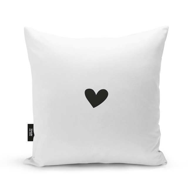 Buitenkussen | SUPERSIZE | 60 x 60 CM | Hearts Black