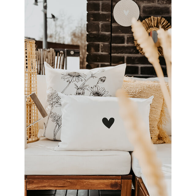 Buitenkussen | XXL | 60 x 40 CM | Sunshine/Hartje