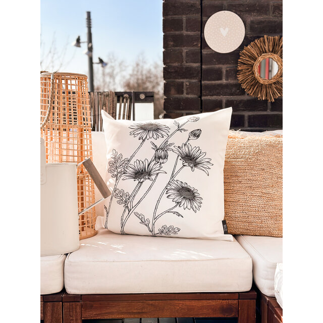 Buitenkussen | SUPERSIZE | 60 x 60 CM | Flower