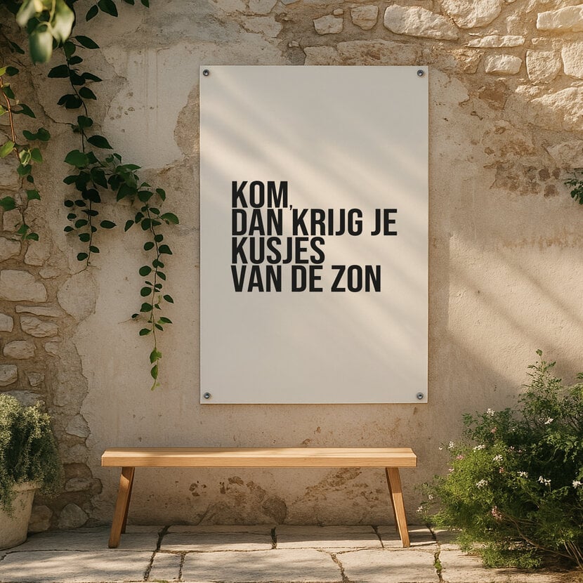 Tuinposter | Kusjes van de zon | 60 x 80 CM