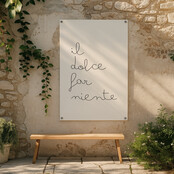 Tuinposter | Il dolce far niente | Soft
