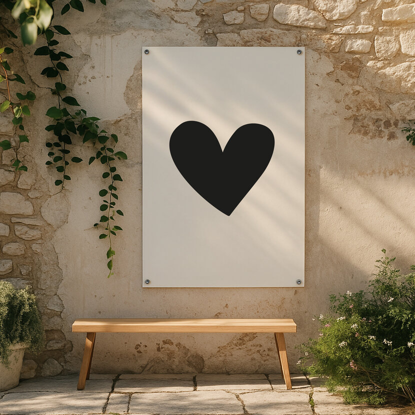 Tuinposter | Hart | Bold | 60 x 80 CM