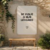 Tuinposter | Dit plekje is mijn lievelings