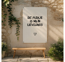 Tuinposter | Dit plekje is mijn lievelings